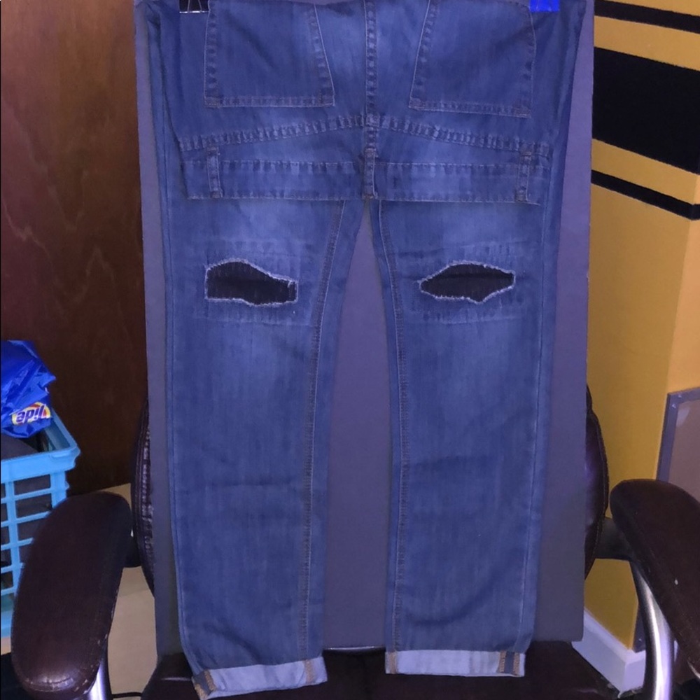 ELWOOD Men’s Blue Jeans w/ Knee Patches